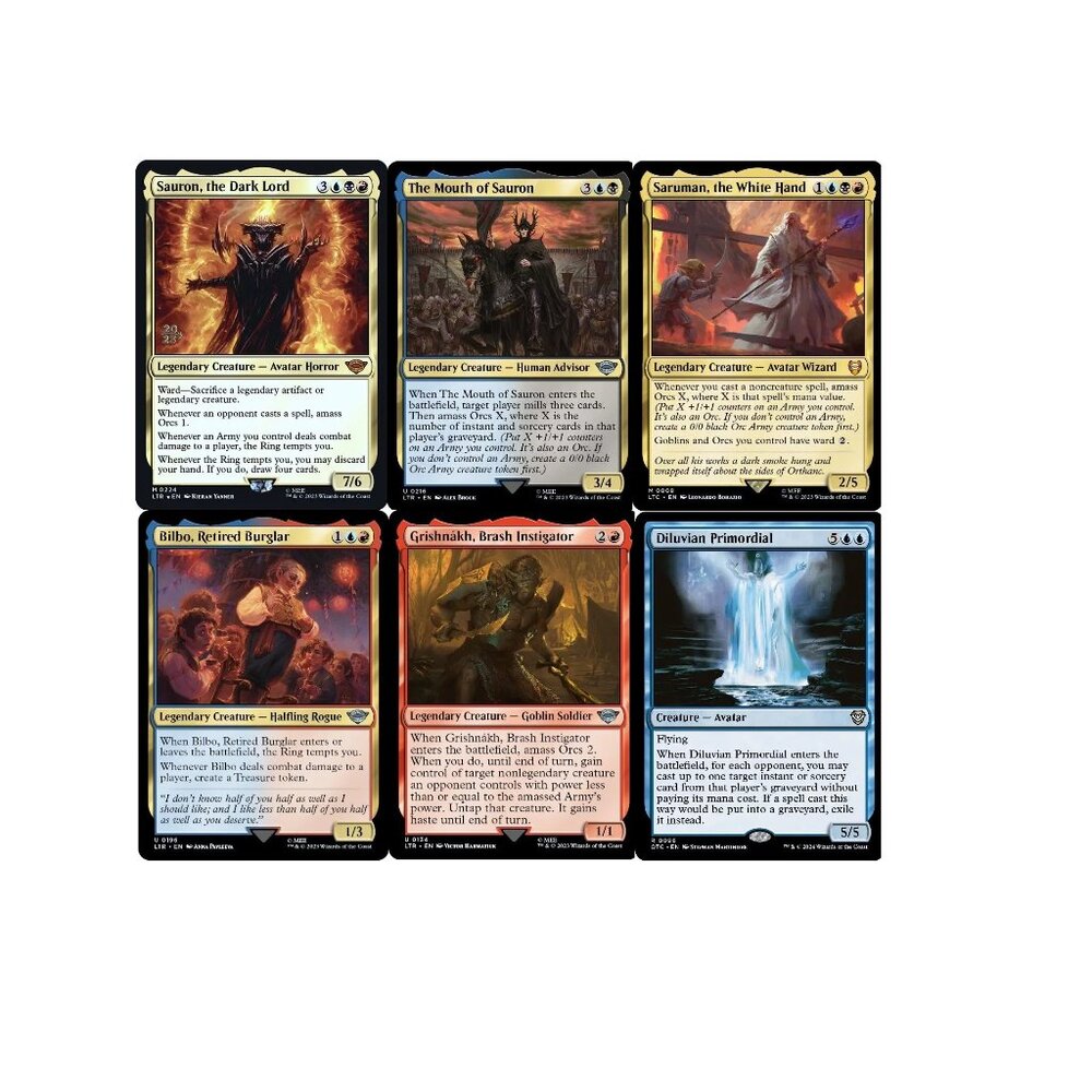 Sauron, the Dark Lord Commander Deck EDH 100 Magic Cards Custom Deck MTG Orcs NM